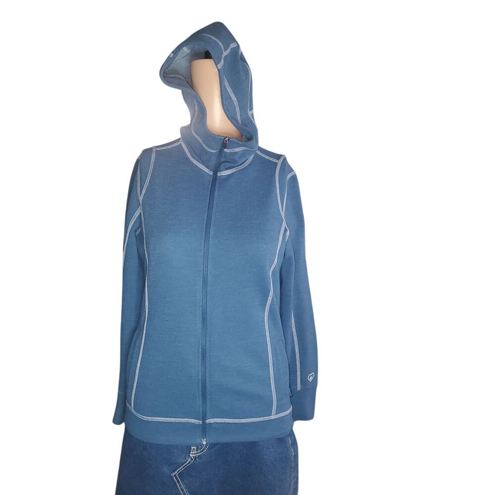 Kuhl Size XS Stargazer Moongazer Full Zip Hoodie Jacket Women Blue Outdoor Hike